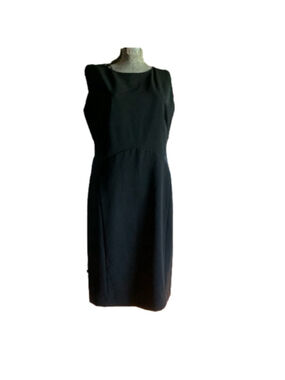 Little black Lafayette 148 dress with net detail size 8